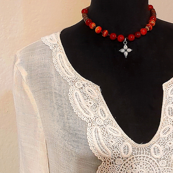 CROCHET FLOWY TOP - Picture 2 of 9